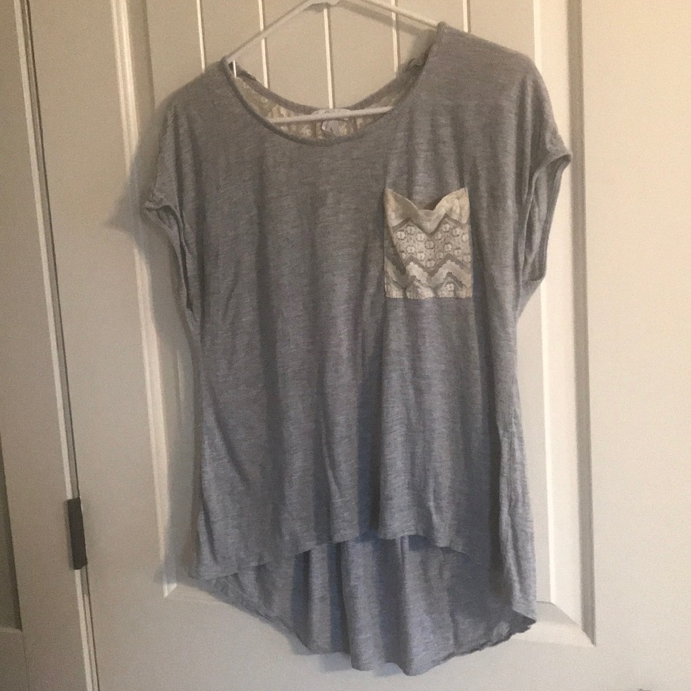 Gray shirt